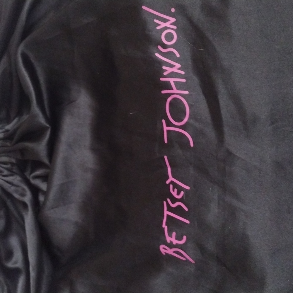 Rare Y2K XL Y2K Betsey Johnson Black Leather Studded "Strap Tease" Shoul… - Picture 14 of 15